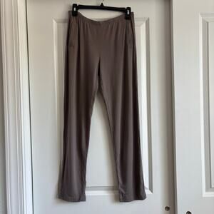 B.UP Made in Peru Women’s Lounge Sleep Pants Pima Cotton Brown Panamas M